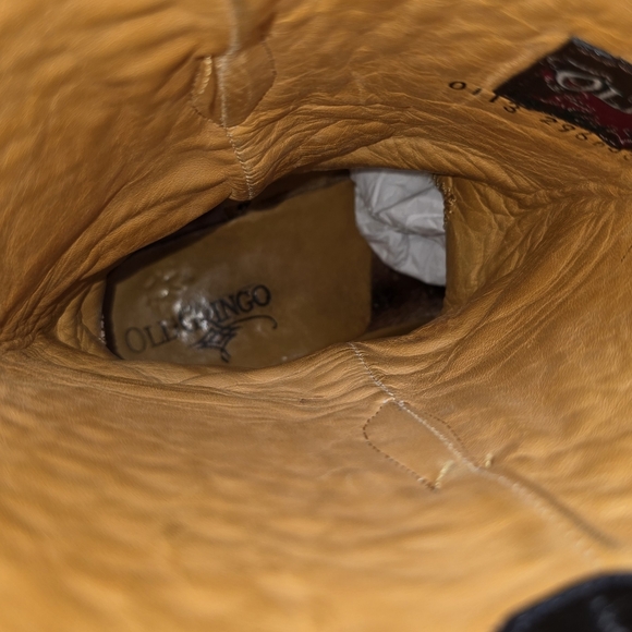 Old Gringo Leigh Anne Studded Leather Western Boots Vesuvio Black Size 9 - Picture 15 of 15